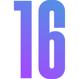 szesnaście ikona