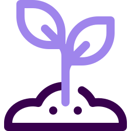 Growth plant icon