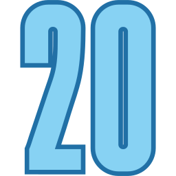 veinte icono