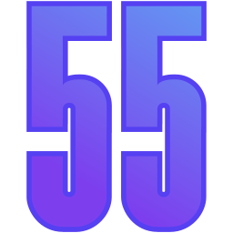 cincuenta y cinco icono