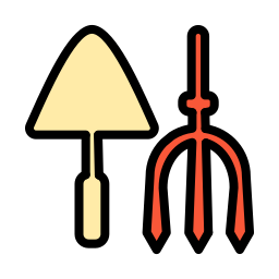 삽과 갈퀴 icon