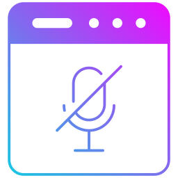 Microphone slash icon