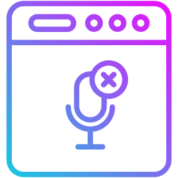 Microphone slash icon