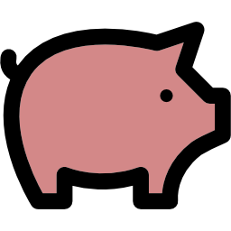 Piggy bank icon