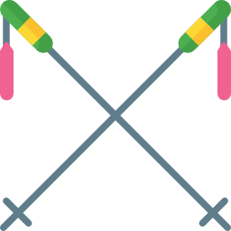 Лыжные палки иконка