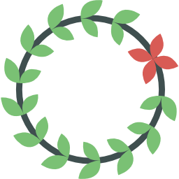 꽃 왕관 icon