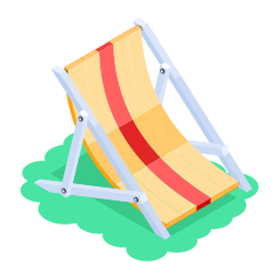 silla de cubierta icono