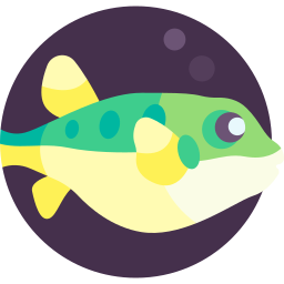Рыба фугу иконка