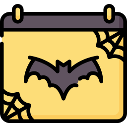 kalendarz halloween ikona