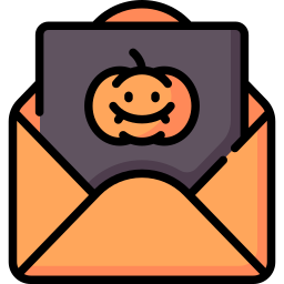 poczta halloweenowa ikona