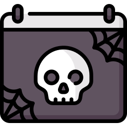 Halloween calendar icon
