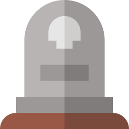 lápida mortuoria icono