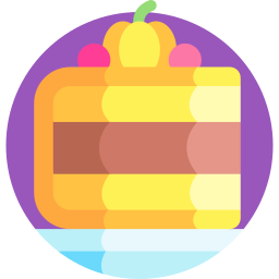 Pumpkin cake icon