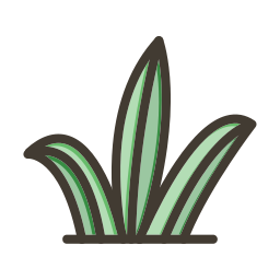 Grass leaves icon