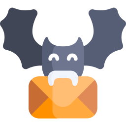 correo de halloween icono