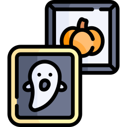 halloweenowe zdjęcie ikona