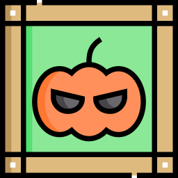 halloweenowe zdjęcie ikona