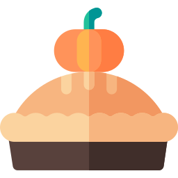 pastel de calabaza icono