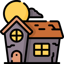 Haunted house icon