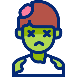 Zombie costume icon