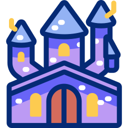 Замок с привидениями иконка