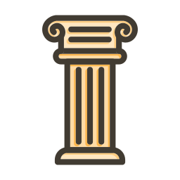 pilares gregos Ícone