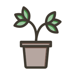 Pot plant icon