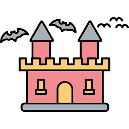 Haunted house icon