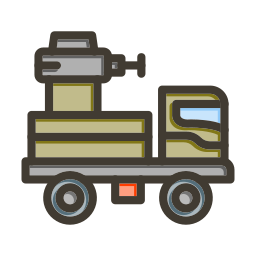 vehículo blindado icono