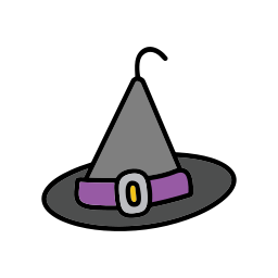 sombrero de mago icono