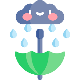 Rain water icon