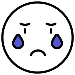 Sad face icon