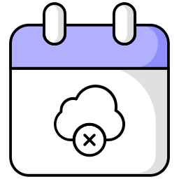wolk geblokkeerd icoon