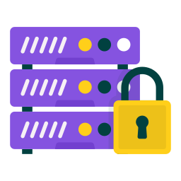 Server lock icon