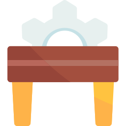 sierra de mesa icono