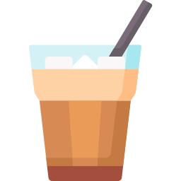 café con leche helado icono