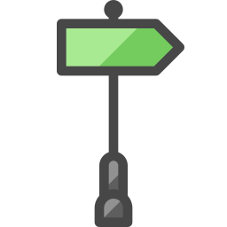 Street sign icon