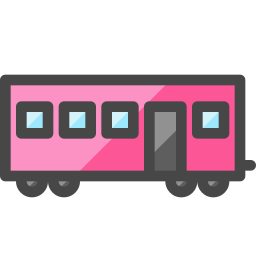 vagón de ferrocarril icono