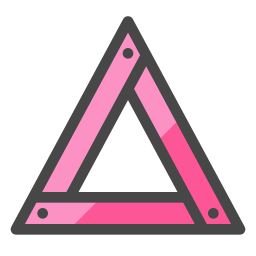 triangle de signalisation Icône