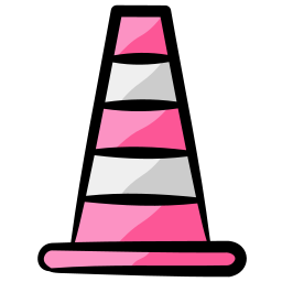 cone de estrada Ícone