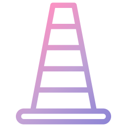 Road cone icon