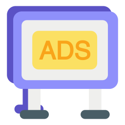 Advertising board icon