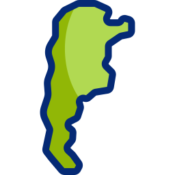 carte de l'argentine Icône
