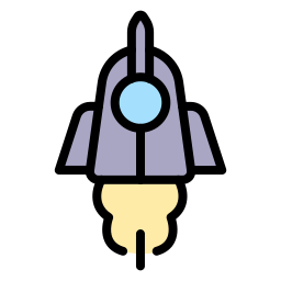 rakieta kosmiczna ikona