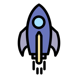 Космическая ракета иконка