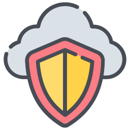 bezpieczeństwo w chmurze ikona