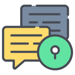 Secure communication icon