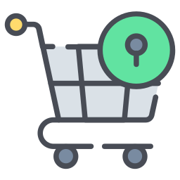 Shopping security icon