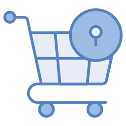 Shopping security icon