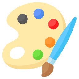 paleta de color icono